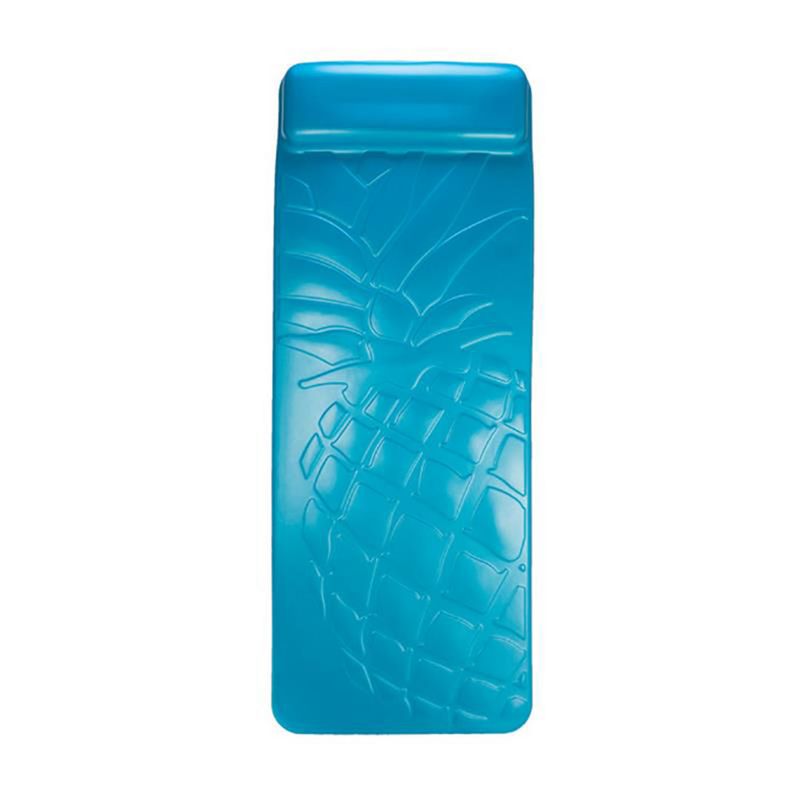 SwimWays Aquaria Pineapple Breeze Foam Lounger Float Recliner with Cell Foam for Adult and Kid Beach, Lake, or Swimming Pool Water Lounging, Blue