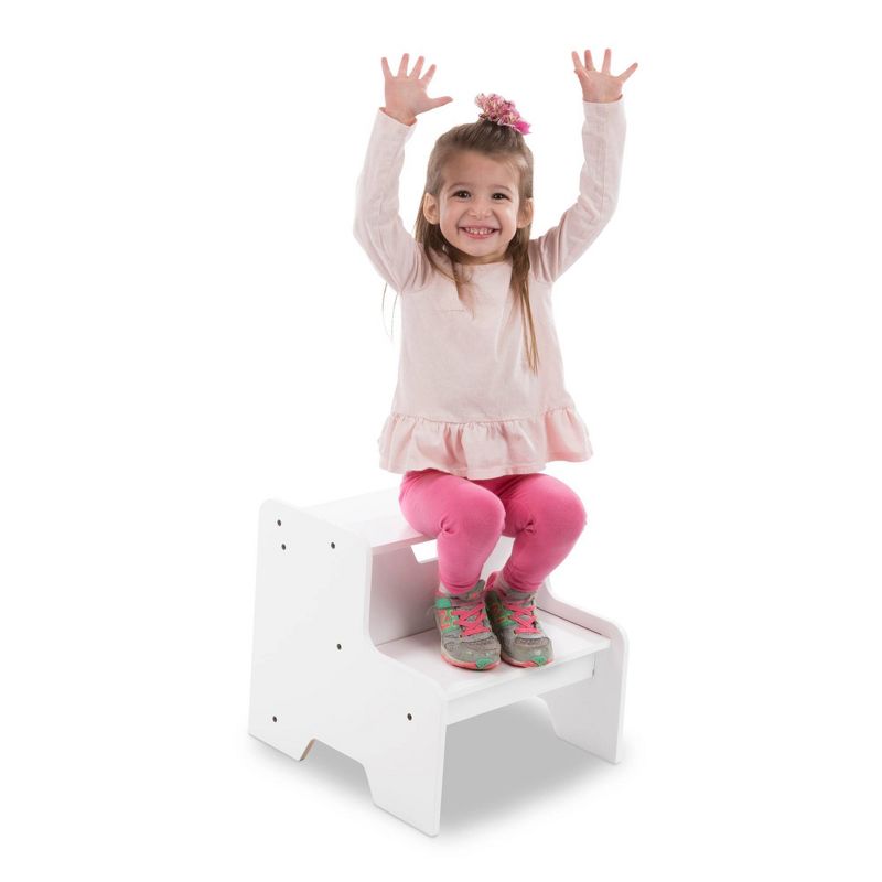 Melissa & Doug Wooden Step Stool - White