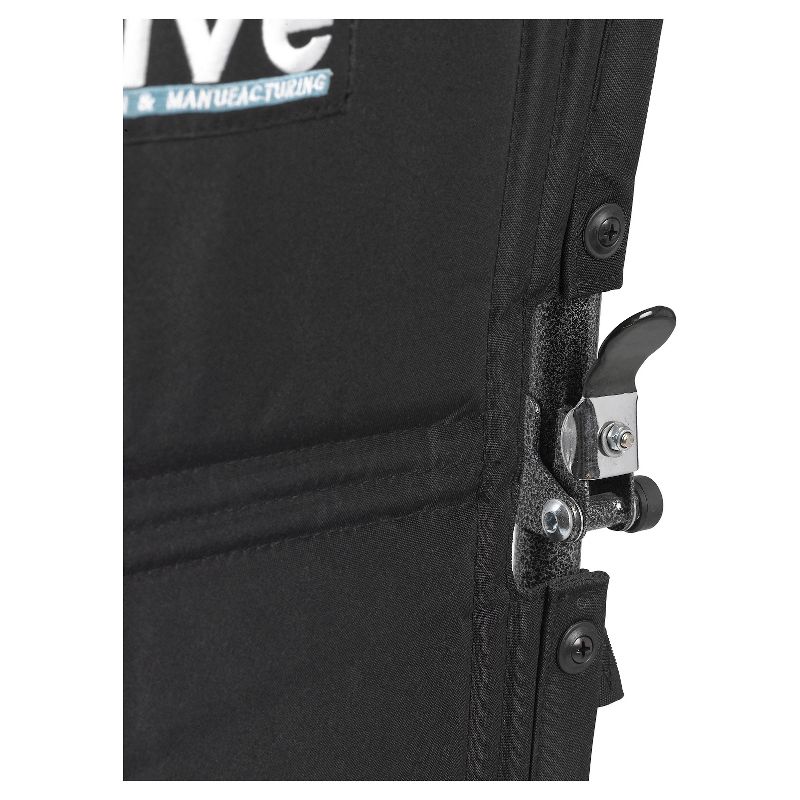 Drive Medical Lightweight Steel Transport Wheelchair, Fixed Full Arms, 17" Seat