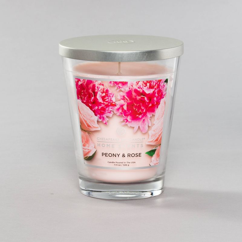 11.5oz Jar Paradise Flower Peony and Rose Candle - Home Scents by Chesapeake Bay Candle