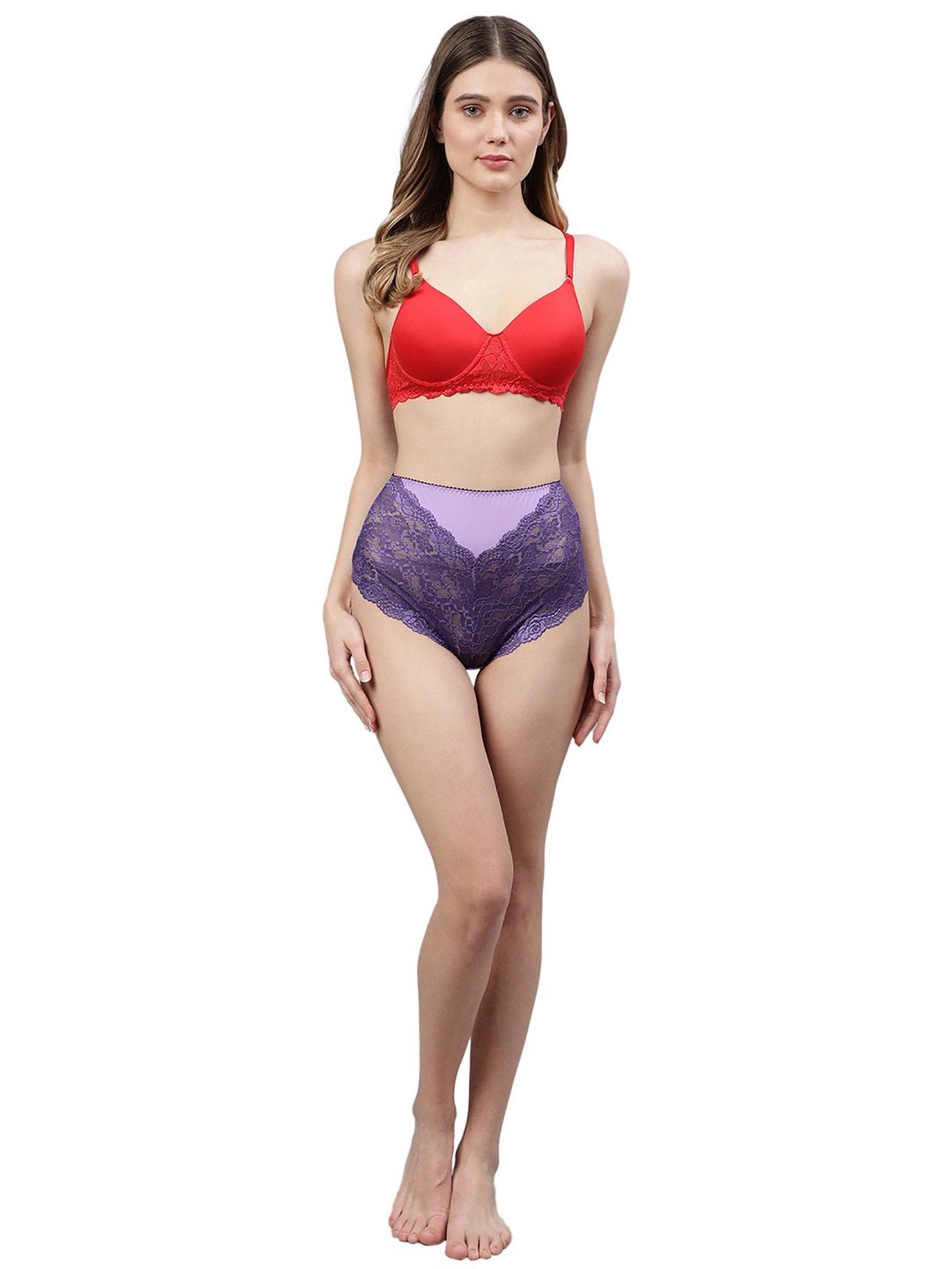 Cukoo Red Full Coverage Padded Everyday Bra