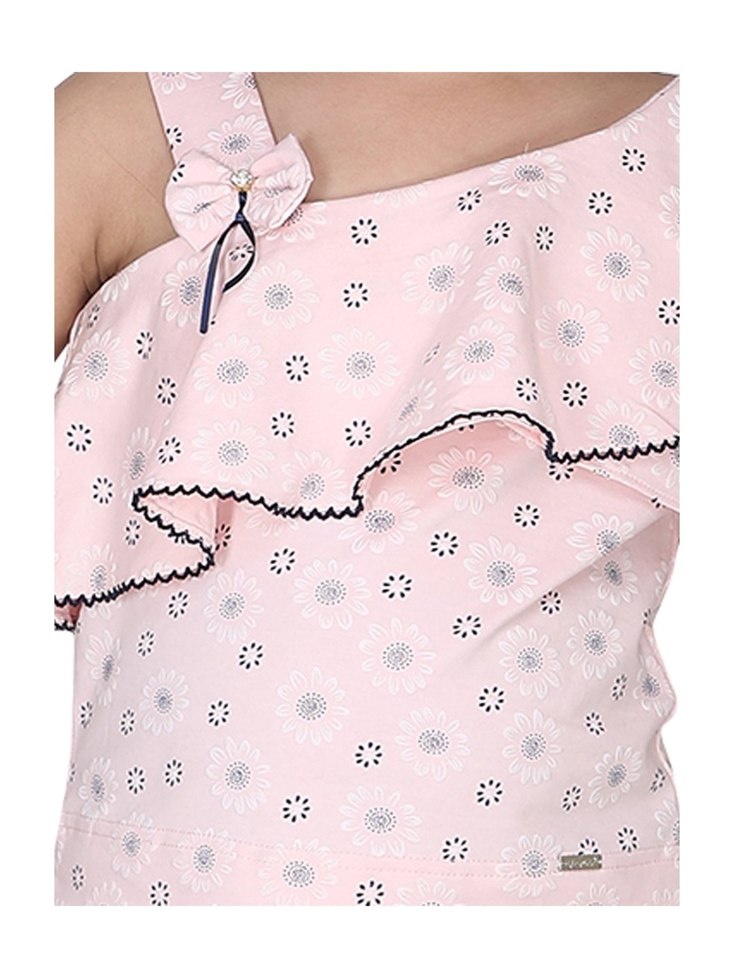 Cutecumber Kids Pink Floral Print Top