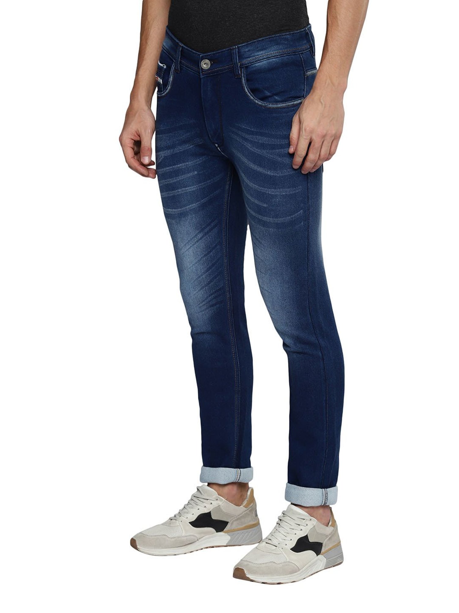 Allen cooper Blue Regular Fit Jeans