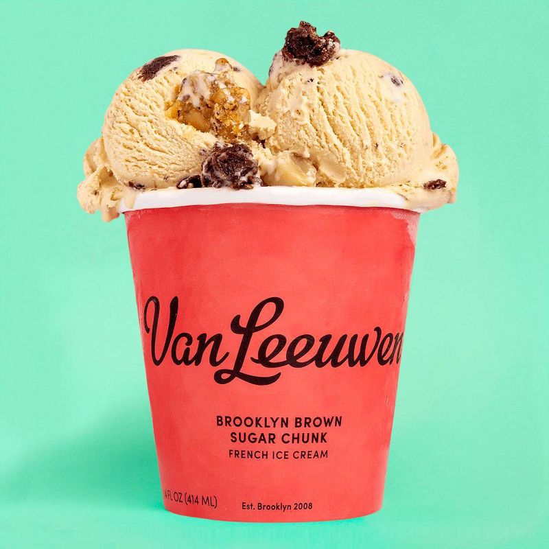 Van Leeuwen Brooklyn Brown Sugar Chunk Ice Cream - 14oz