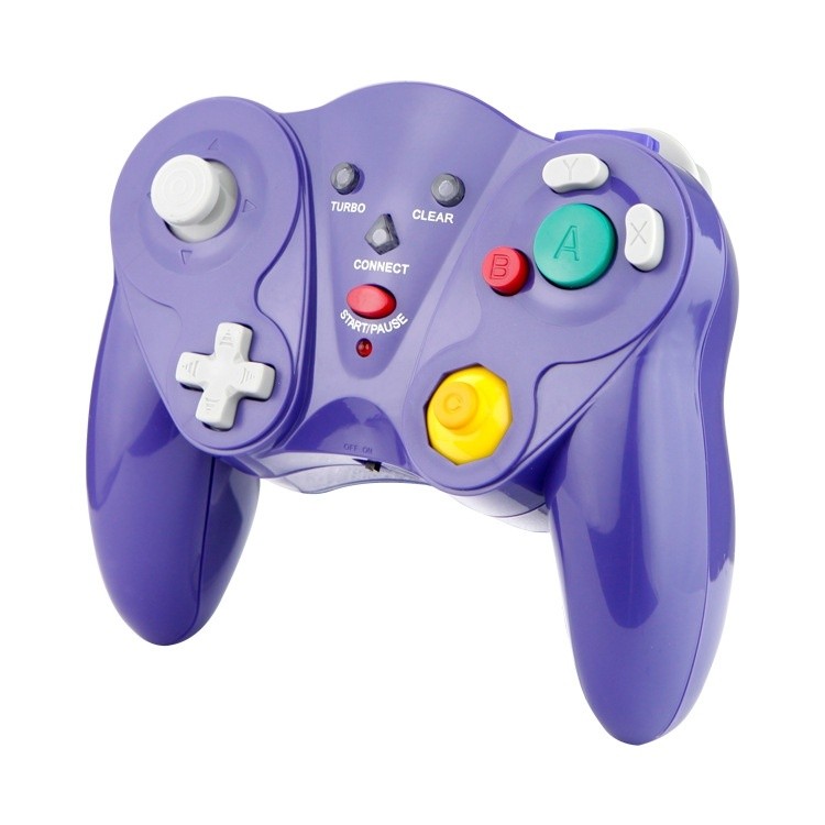 HY-5201 2.4HGz Wireless Gamepad For Nintendo NGC, Color of the product: Purple