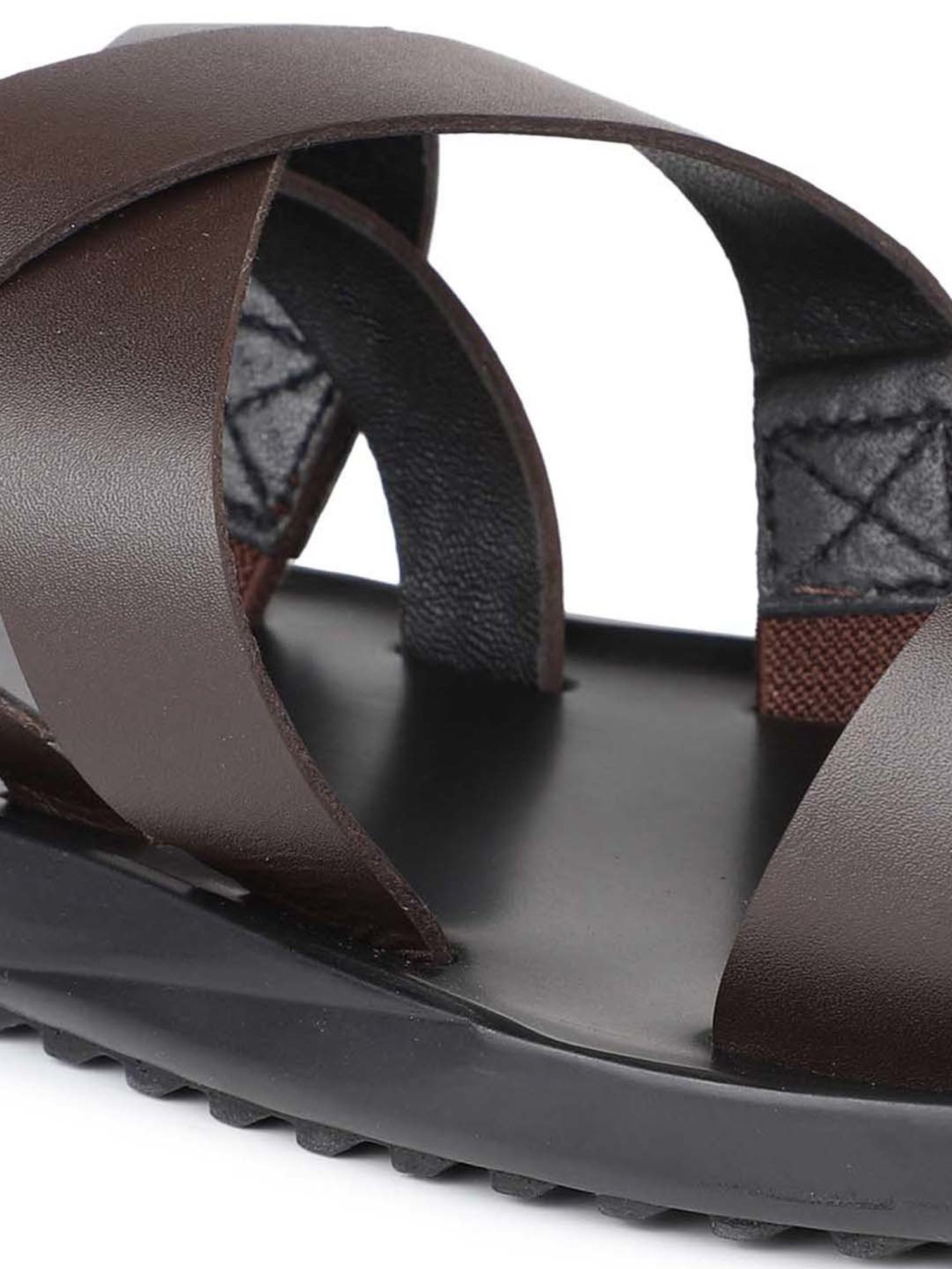 Atesber by Inc.5 Men's Brown Back Strap Sandals