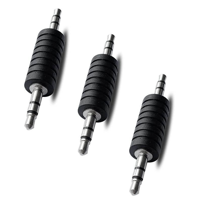 Male to Male Stereo Audio Connector 3 Pack
