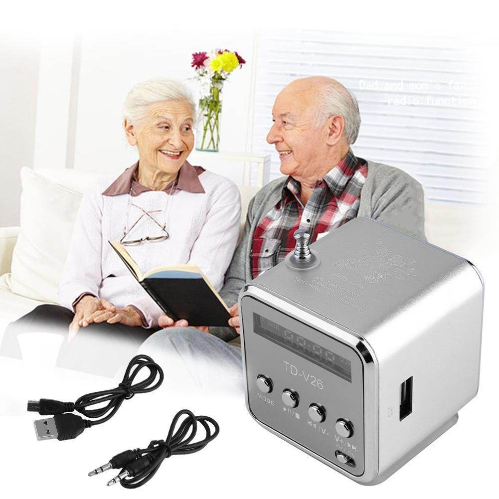 USB Mini Micro SD TF Stereo Bass Speaker Music Player PC MP3 MP4 FM Radio Phone