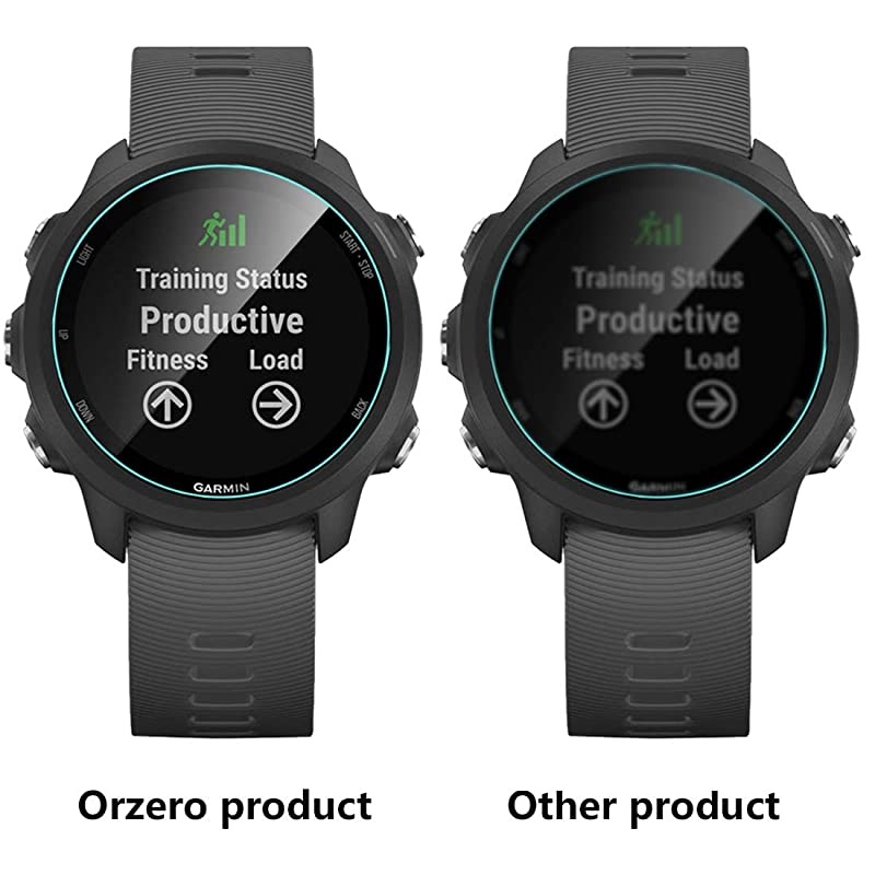 3 Pack  Tempered Glass Screen Protector Compatible for Garmin Forerunner 245 Garmin Forerunner 245 9 Hardness HD Lifetime Replacement
