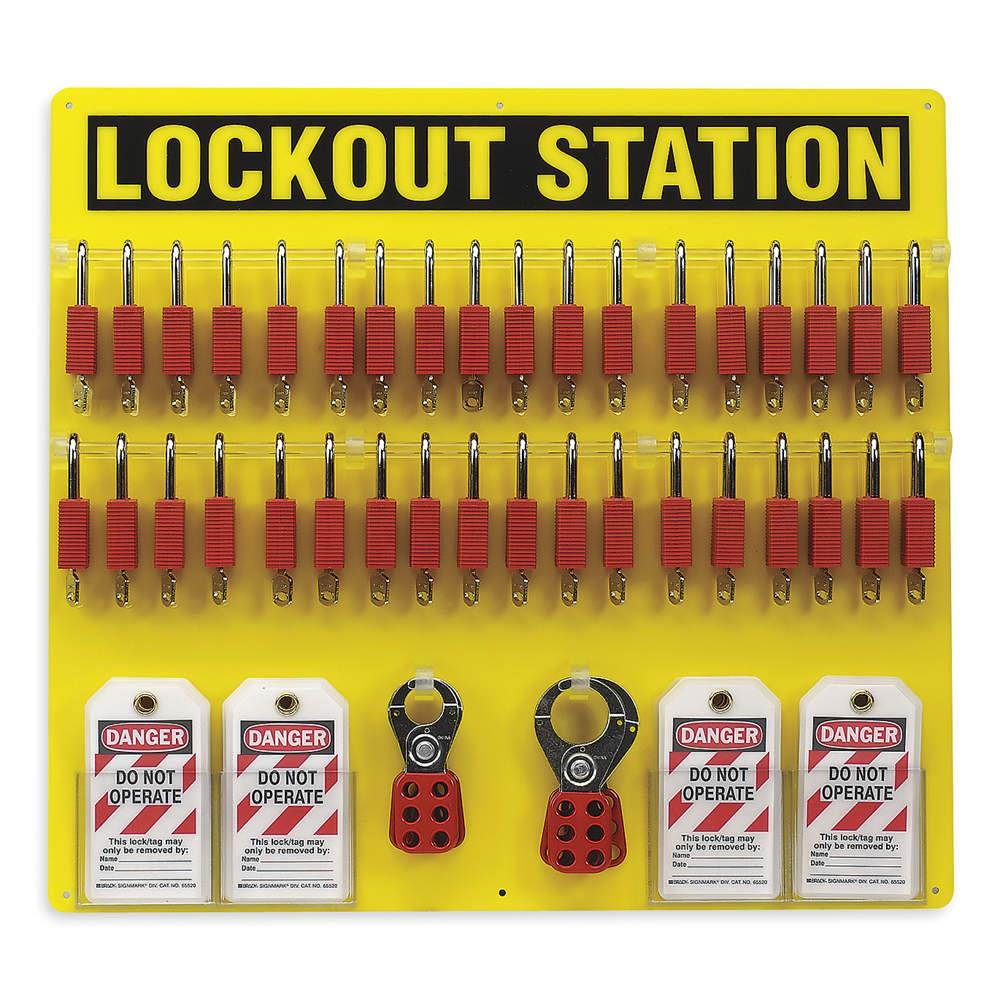 Lockout Station, Filled, 78 Components