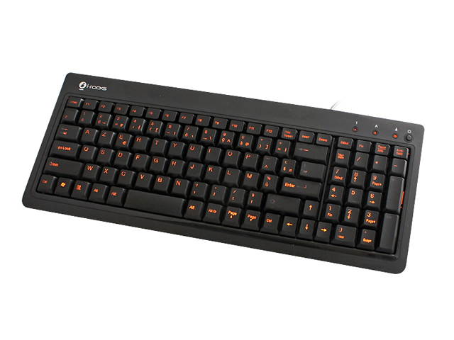 i-rocks KR-6820E-BK Backlit PC Keyboard