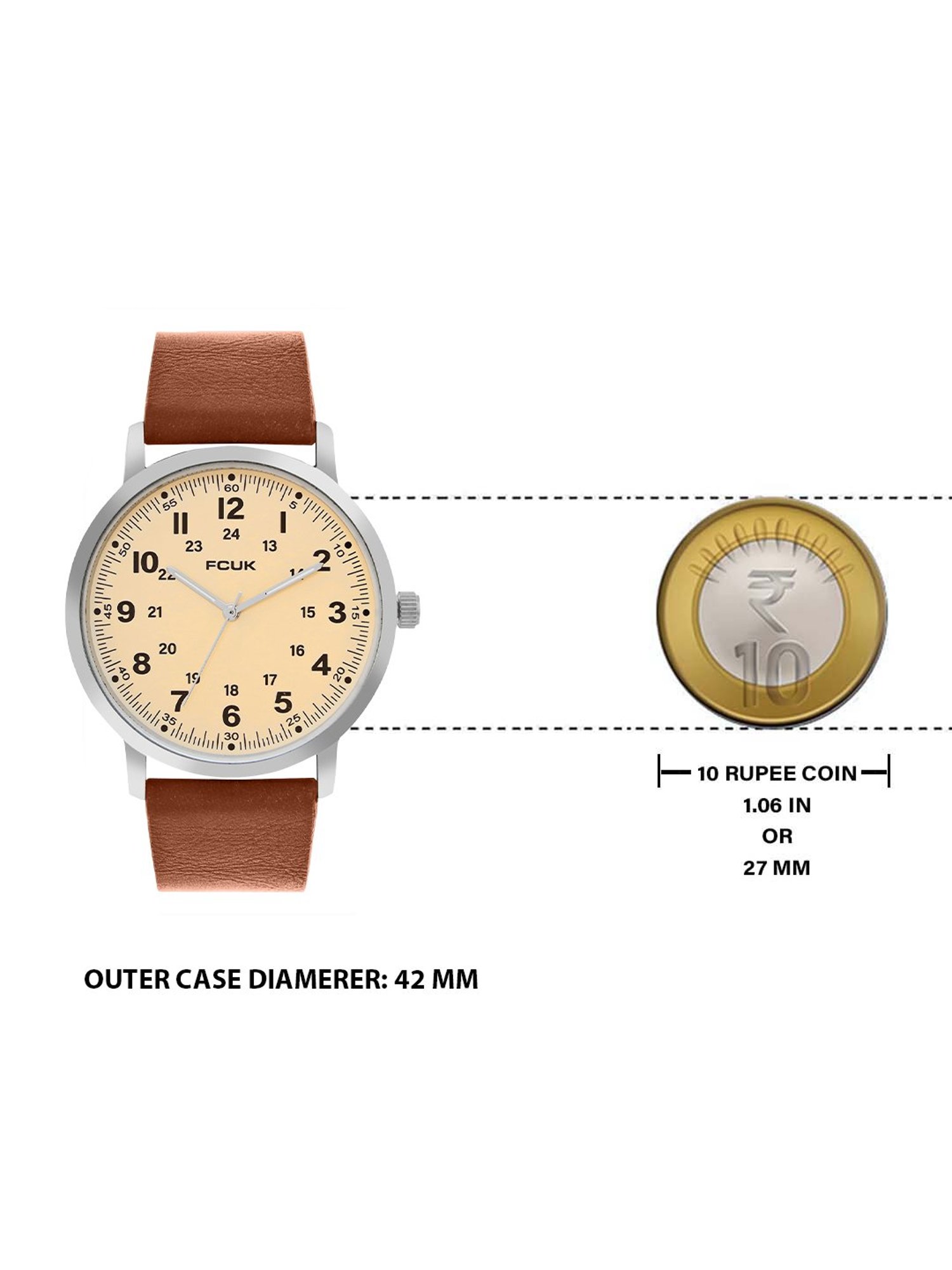 FCUK FK00018A SS23 Analog Watch for Men