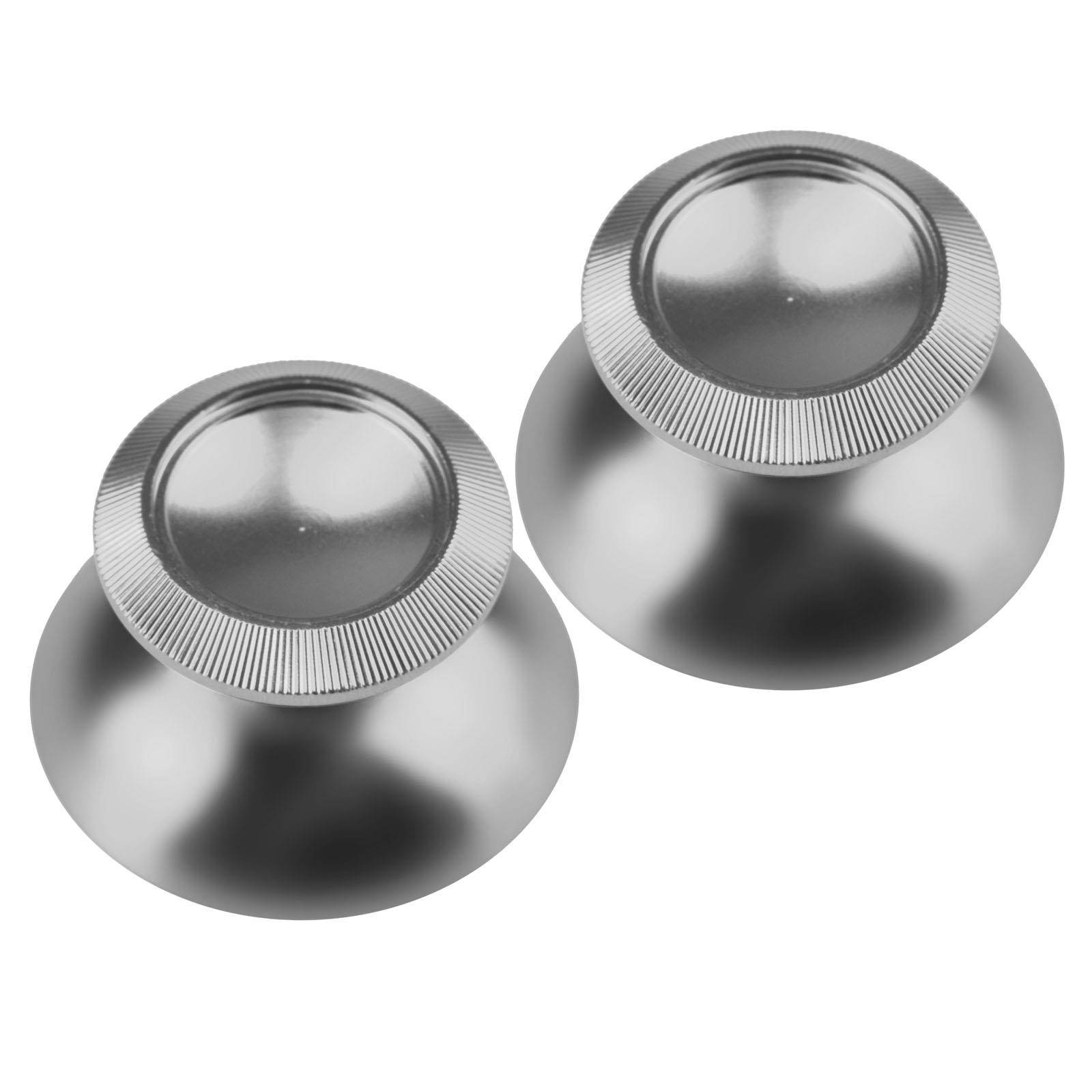Aluminum Alloy Metallic Metal Analog Thumbstick for PS4 Dualshock 4 Silver