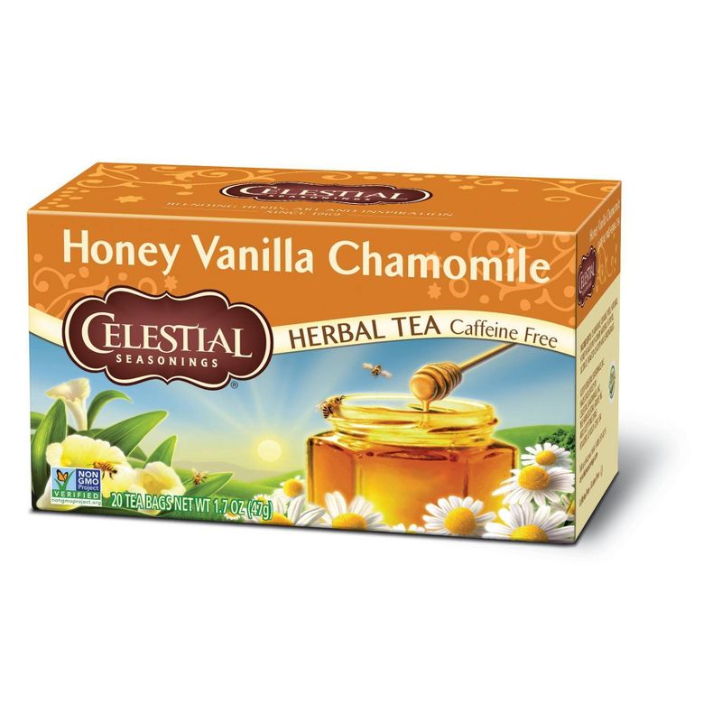 Celestial Seasonings Honey Vanilla Chamomile Caffeine-Free Herbal Tea - 20ct