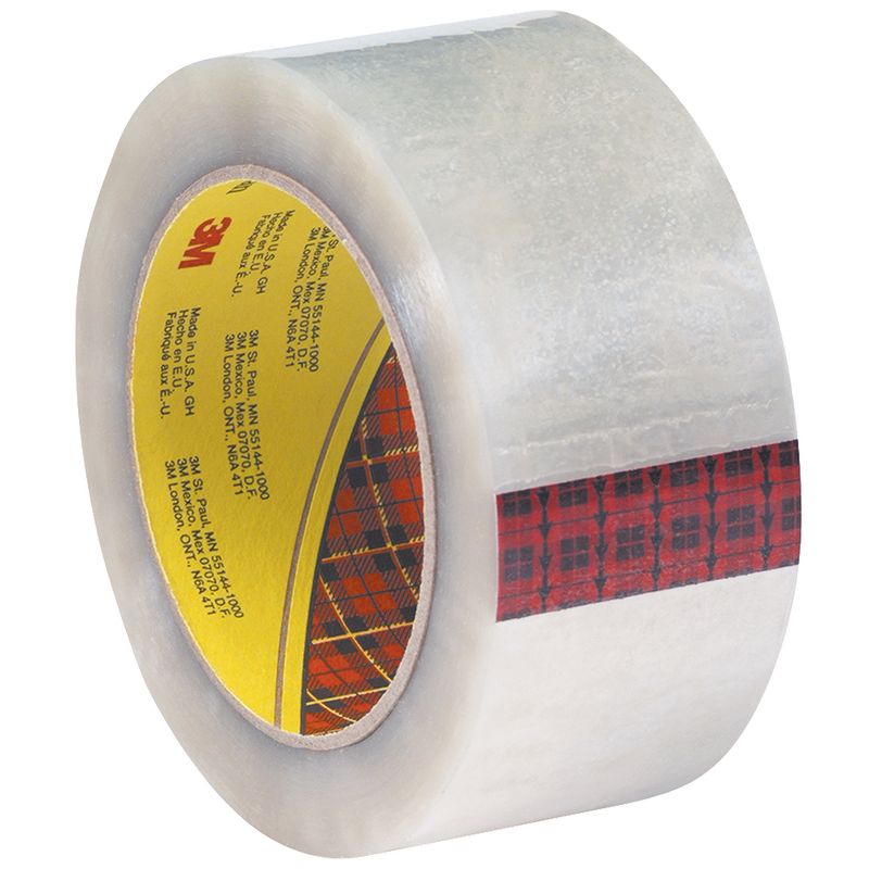 Scotch 3M 355 Carton Sealing Tape 3.5 Mil 2" x 55 yds. Clear 6/Case T9013556PK