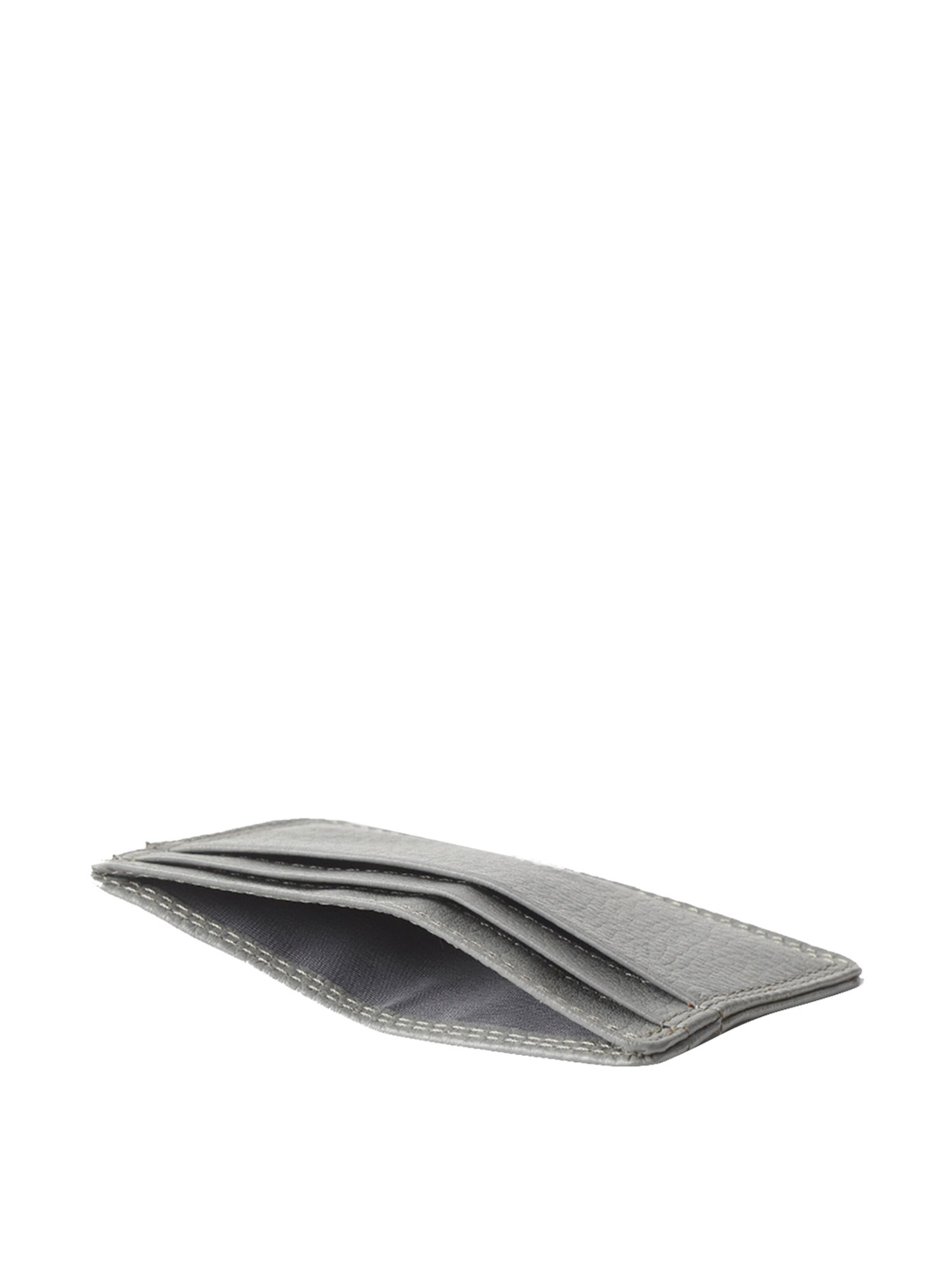 Brown Bear Grey Casual Leather Rfid Card Holder for Men