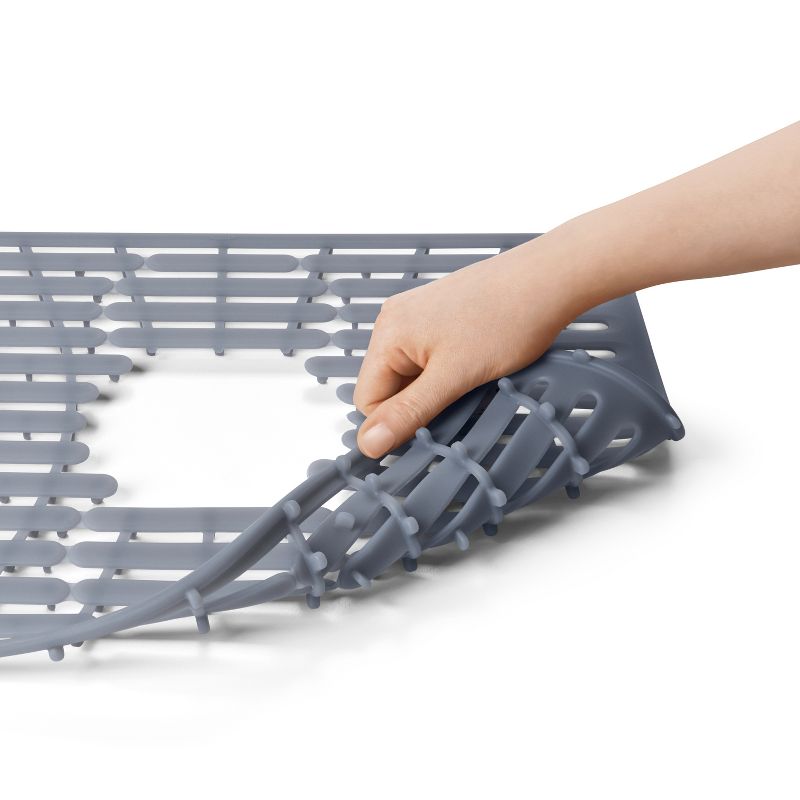 OXO 16.3" x 12.8" Silicone Sink Mat Gray