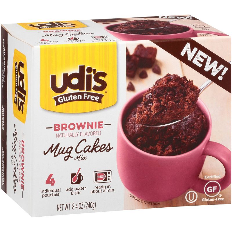 Udi's Gluten Free Chocolate Brownie Mug Cake - 8.4oz/4ct