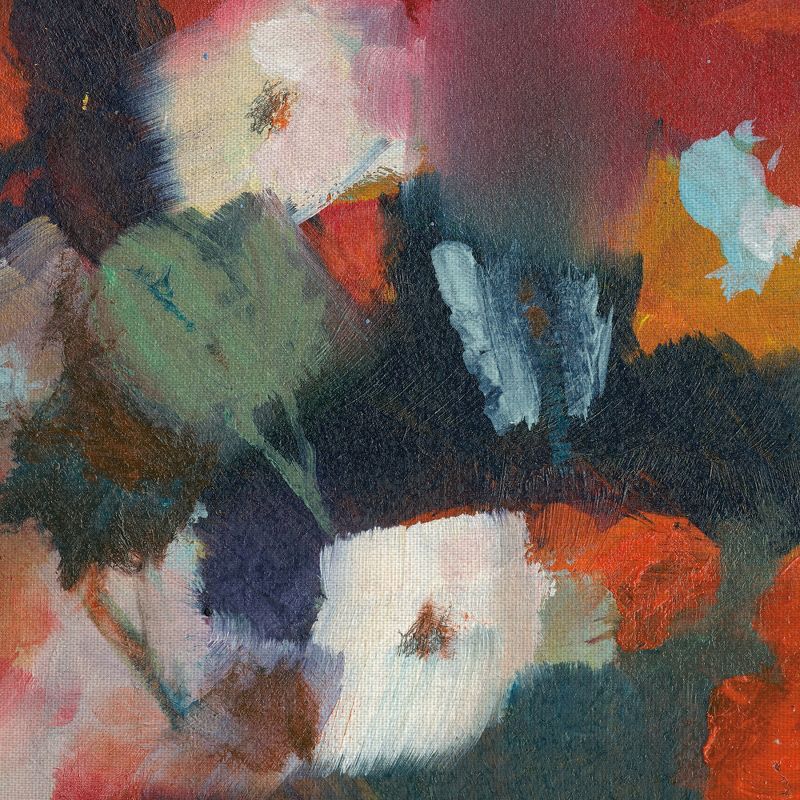 30"x30" Pot Of Flowers By Michelle Abrams Art Of Canvas - Fine Art Canvas