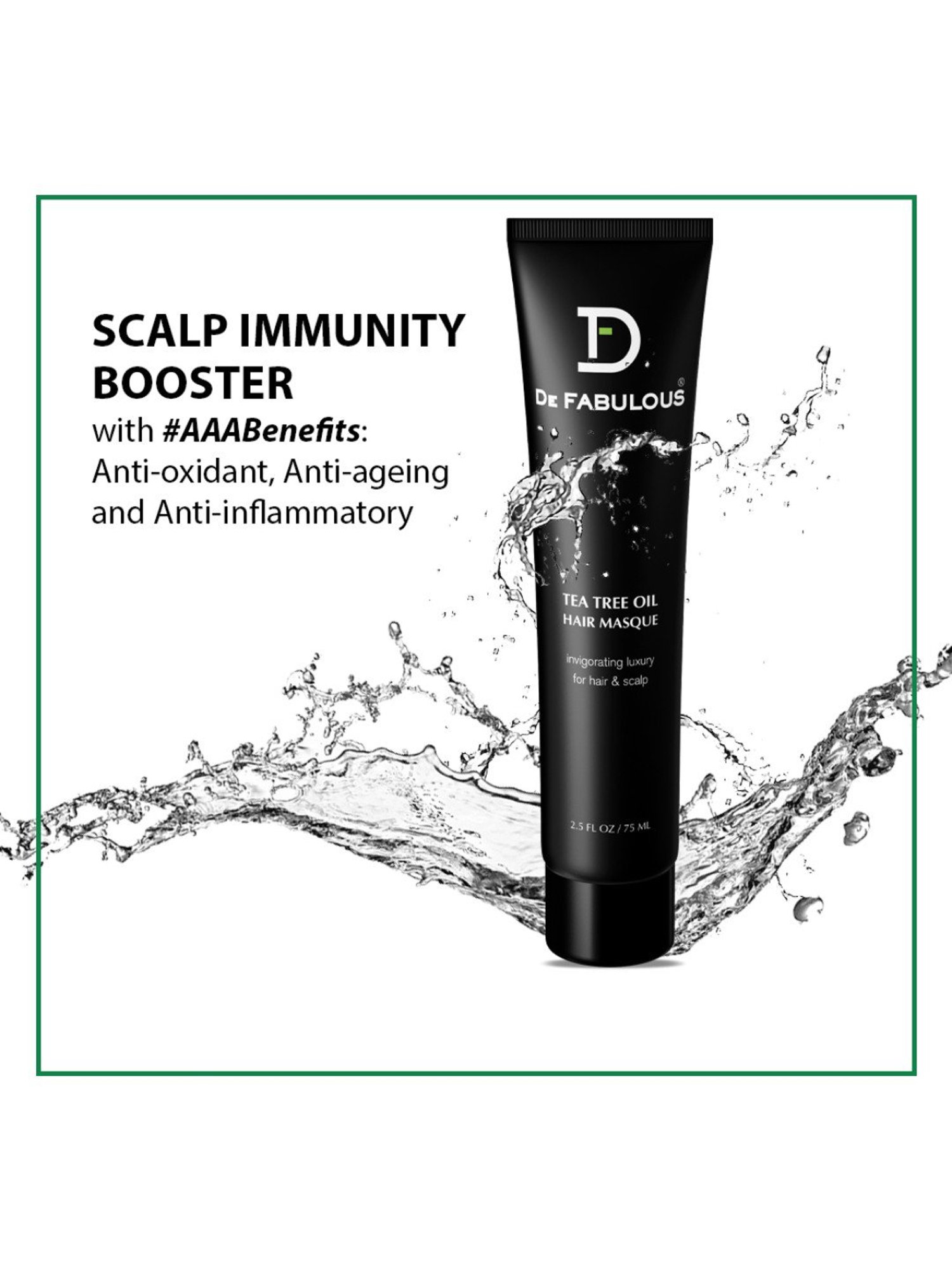 De Fabulous Tea Tree Oil Hair Masque - 75 ml