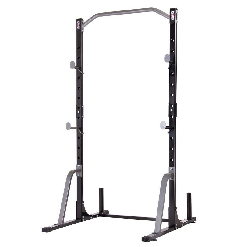 Body Champ PBC530 U Frame/ Cage Power Rack System & Olympic Weight Plate Storage