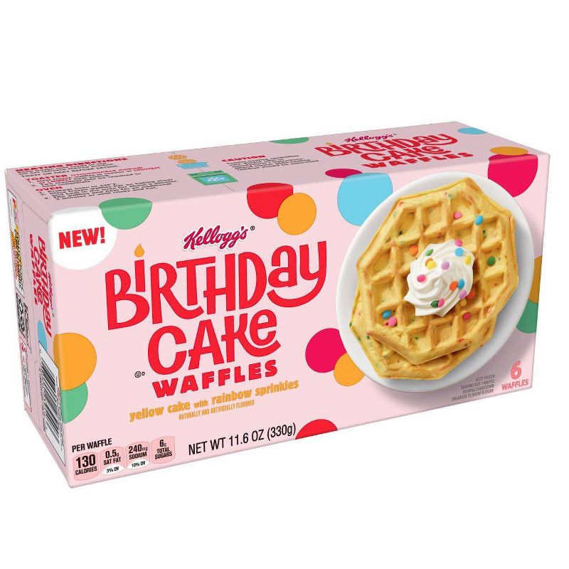Kellogg's Kids Frozen Birthday Cake Waffles - 11.6oz