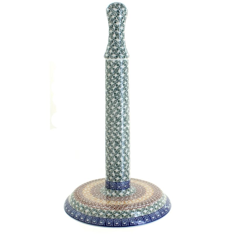 Blue Rose Polish Pottery Athena Paper Towel Holder