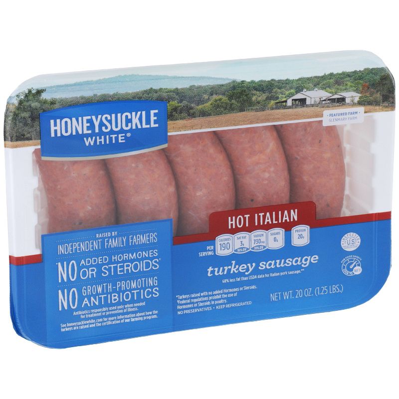 Honeysuckle White Fresh Hot Italian Turkey Sausage - 20oz/5pk