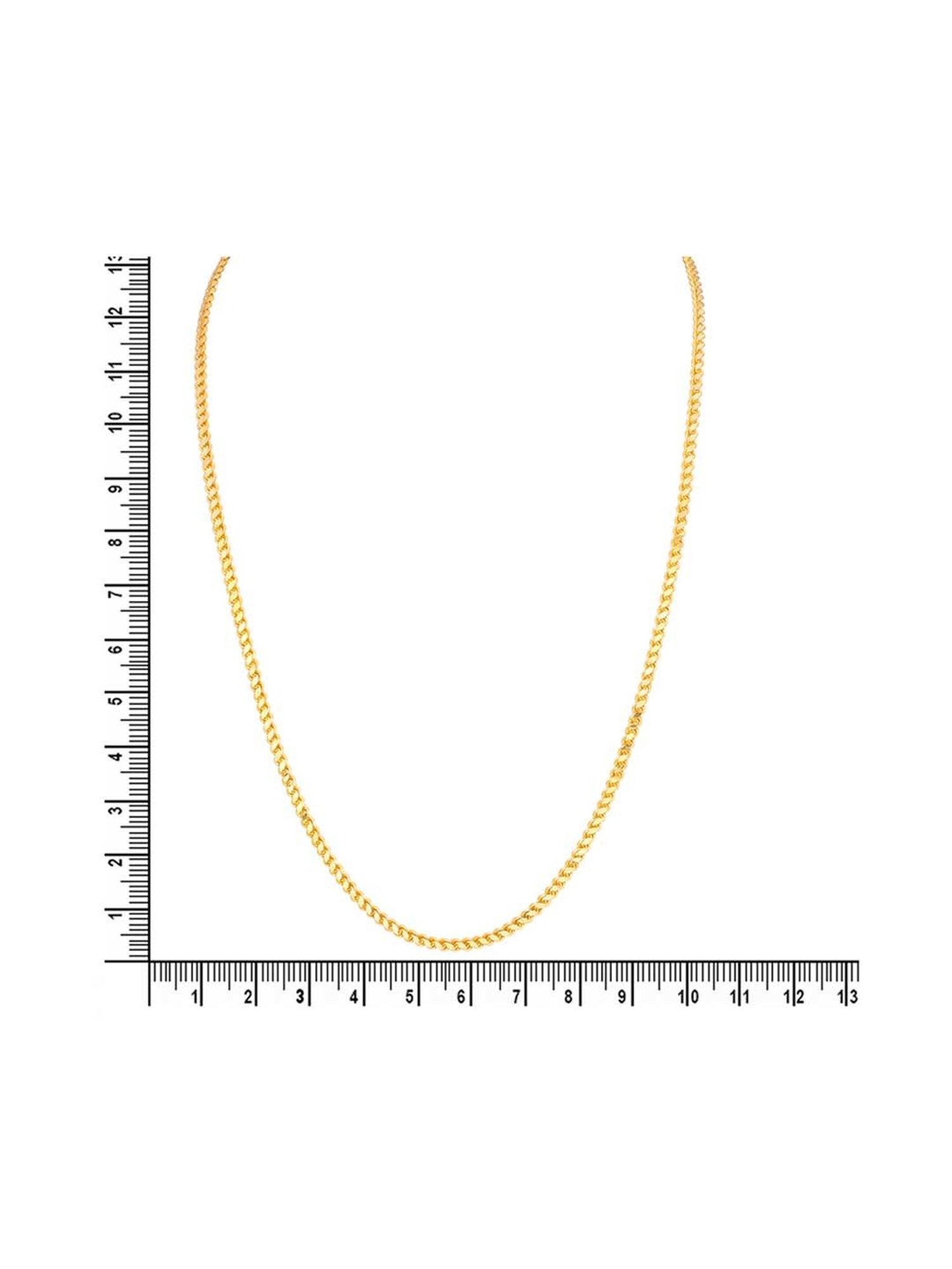 Waman Hari Pethe Jewellers BIS Hallmark 22k Yellow Gold Chain