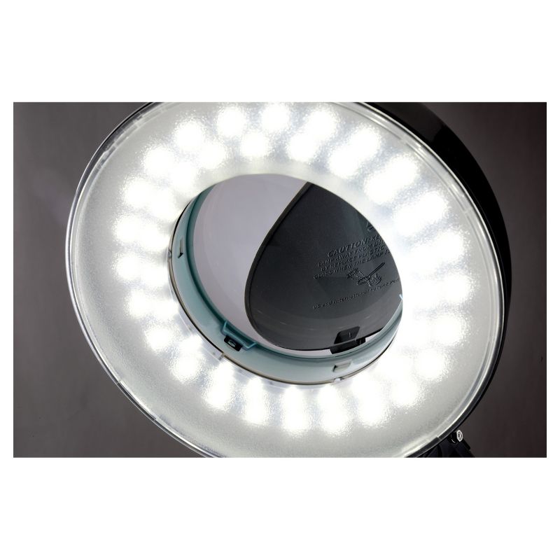 Magnify Lite Desk Lamp Black (Includes LED Light Bulb) - Lite Source