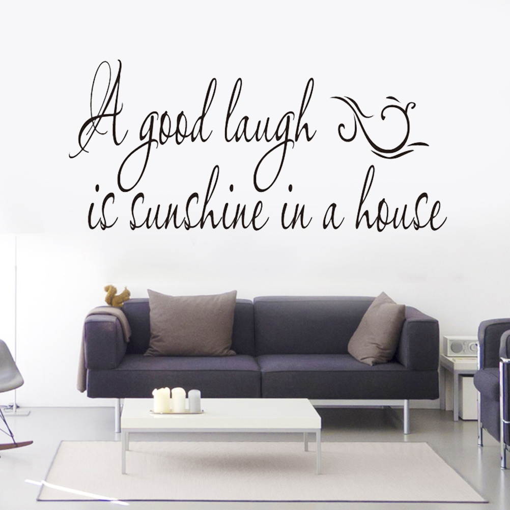 A Good Laugh Is Sunshine In A House Wall Decals Art Design Letters Vinyl Wallpaper Stickers
