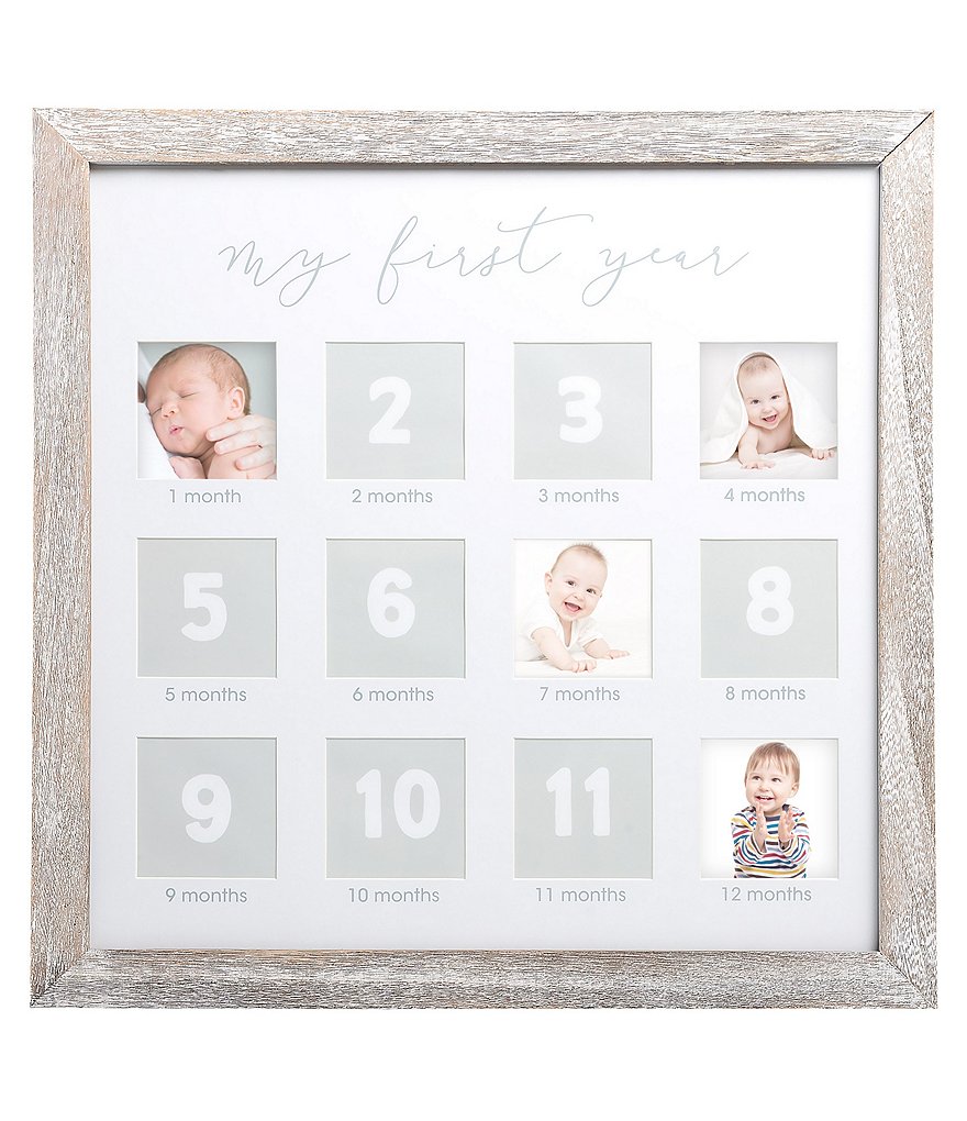 Pearhead Rustic First Year Photo Frame