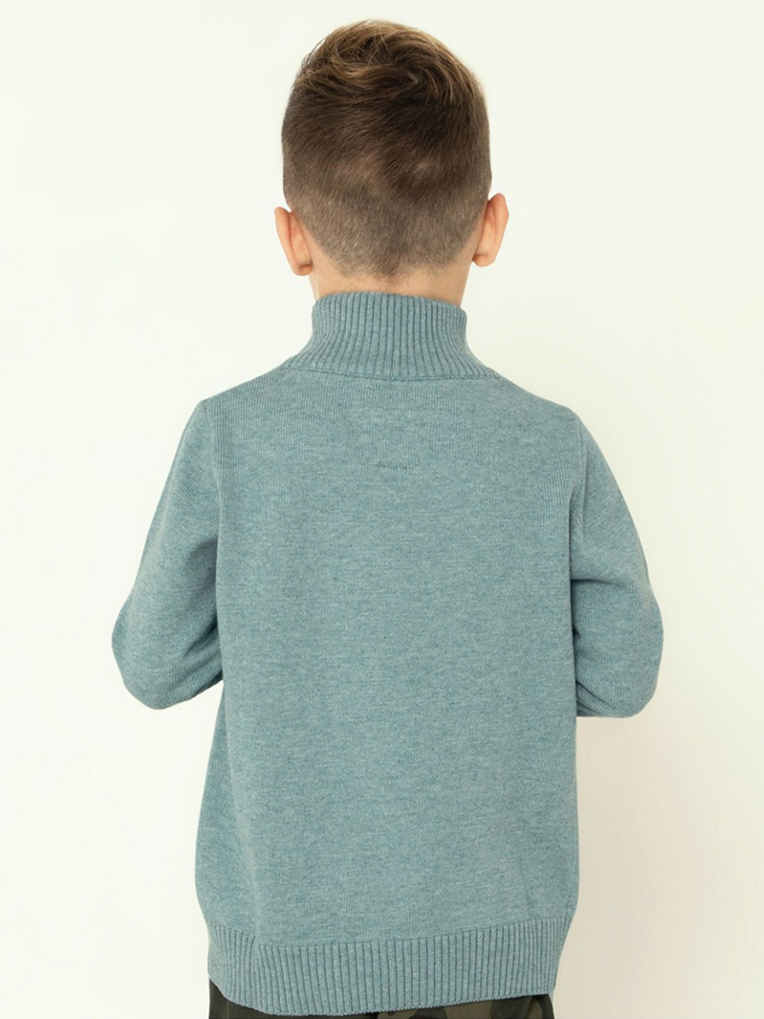 Cherry Crumble By Nitt Hyman Kids Sky Blue Textured Sweater
