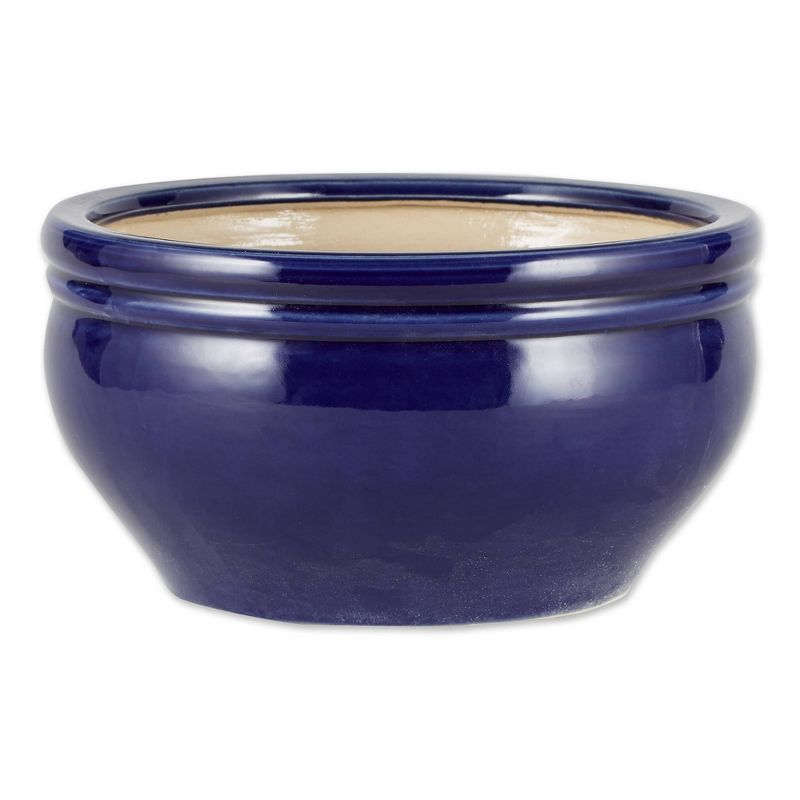 16.5" Indoor/Outdoor Ceramic Planter Ocean Blue - Zings & Thingz