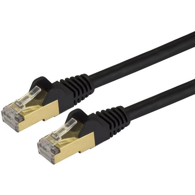 Cat 6 Ethernet Cable 50 ft Black Long Internet Network Cable High Speed Flat LAN Cable RJ45 Cord for Gaming Switch Modem Router Coupler