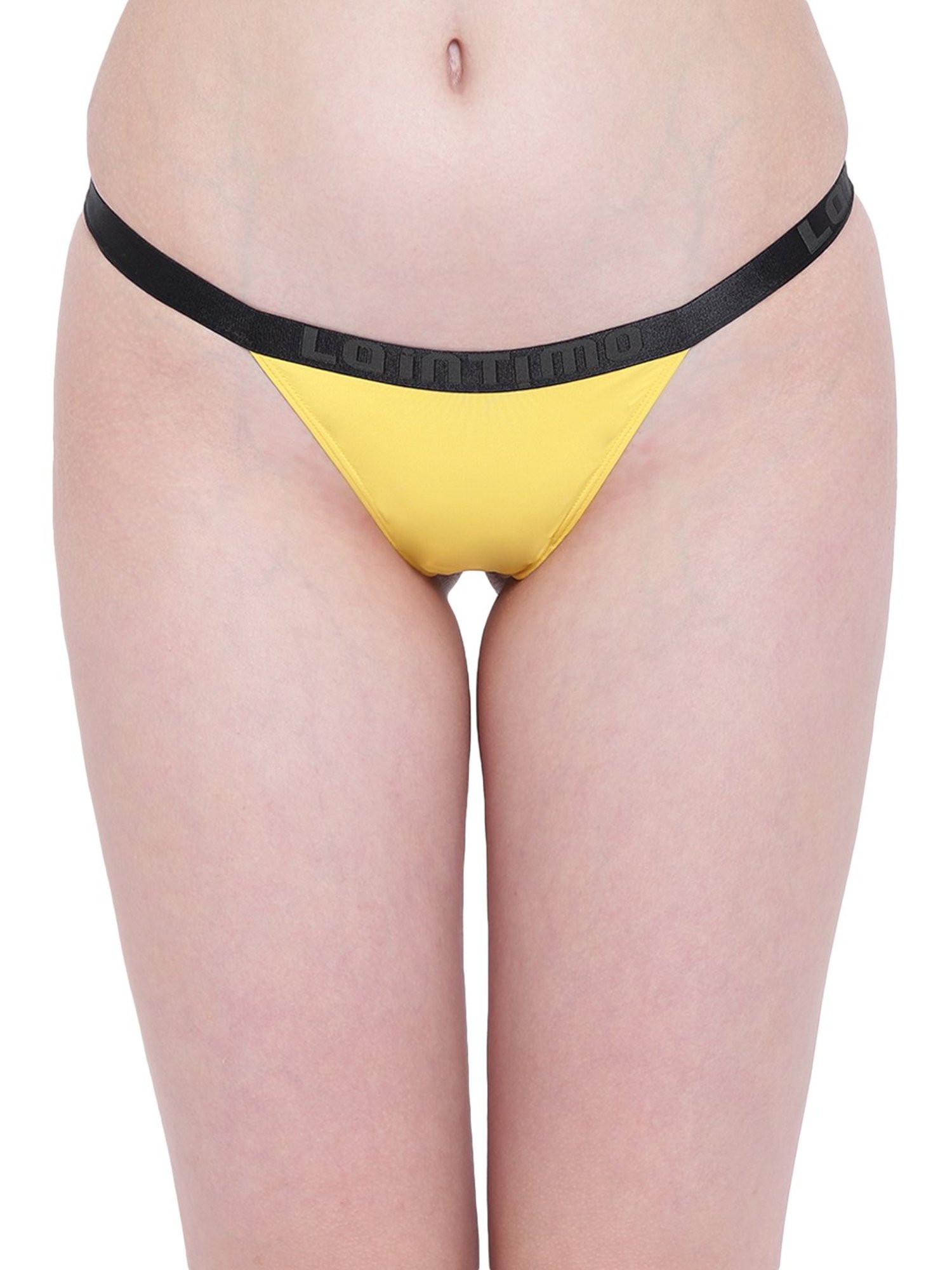 La Intimo Yellow G-String Panty