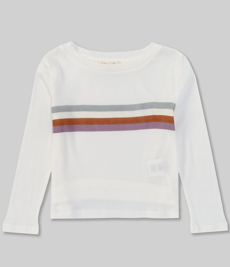 Copper Key Little Girls 2-6X Striped Screen Long Sleeve Top