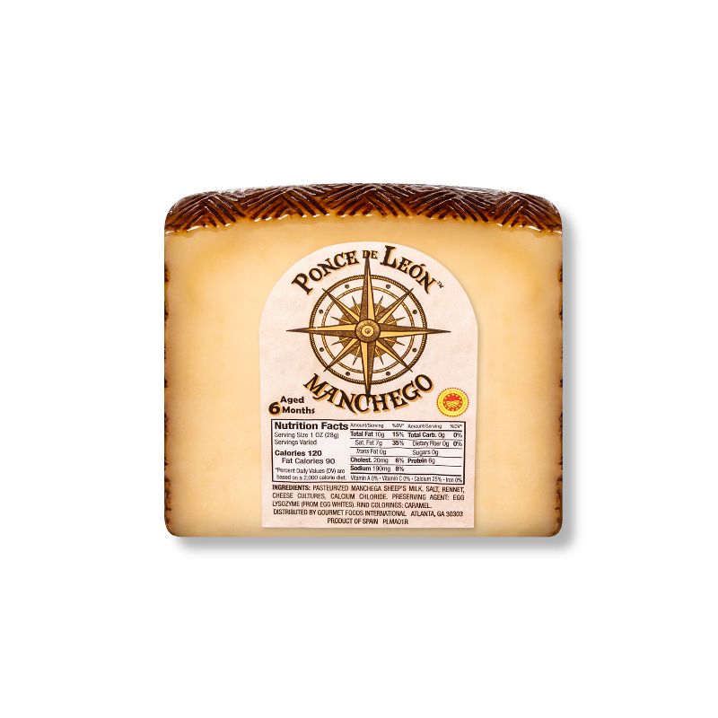 Ponce de Leon Manchego Cheese Wedge - 8oz