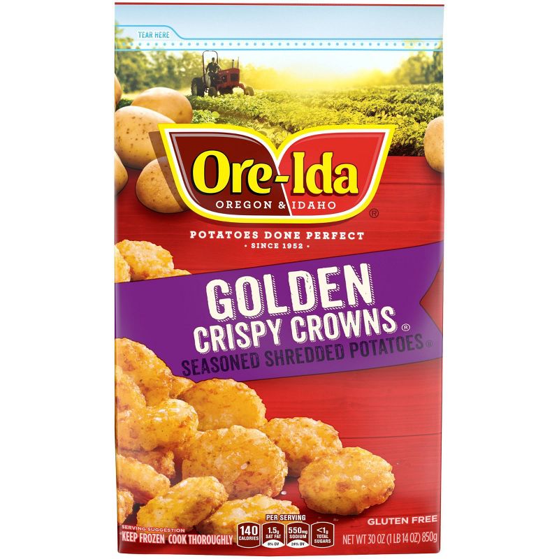 Ore-Ida Crispy Crowns Seasoned Frozen Shredded Potatoes - 30oz