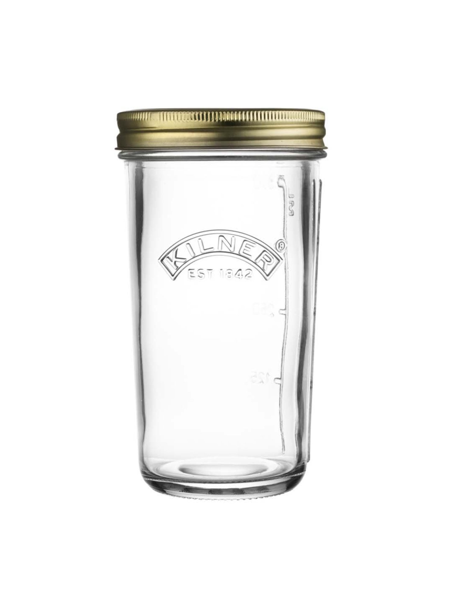 Kilner Transparent & Golden 11 cm Mouth Preserve Jar (0.5 L) - Set of 1