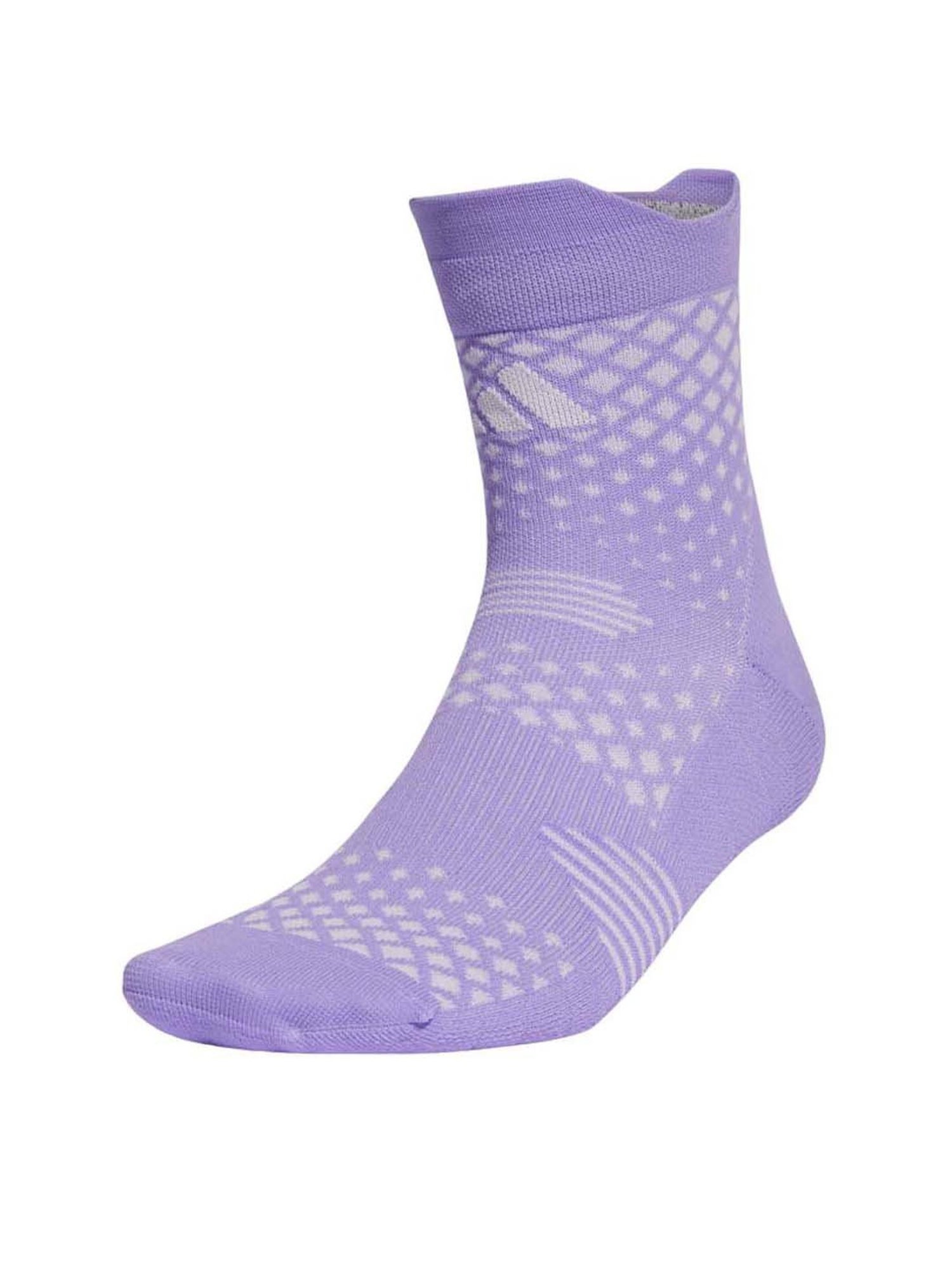 Adidas Running 4d Heat.rdy Formotion Violet Fusion & Silver Dawn Quarter High Socks