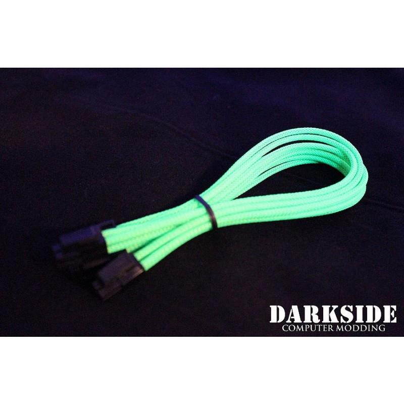 Darkside 4+4 EPS 12" (30cm) HSL Single Braid Extension Cable - Green UV (DS-0230)