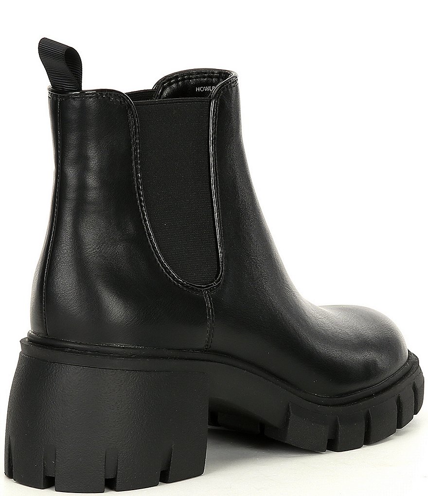 Steve Madden Howler Lugged Block Heel Chelsea Booties