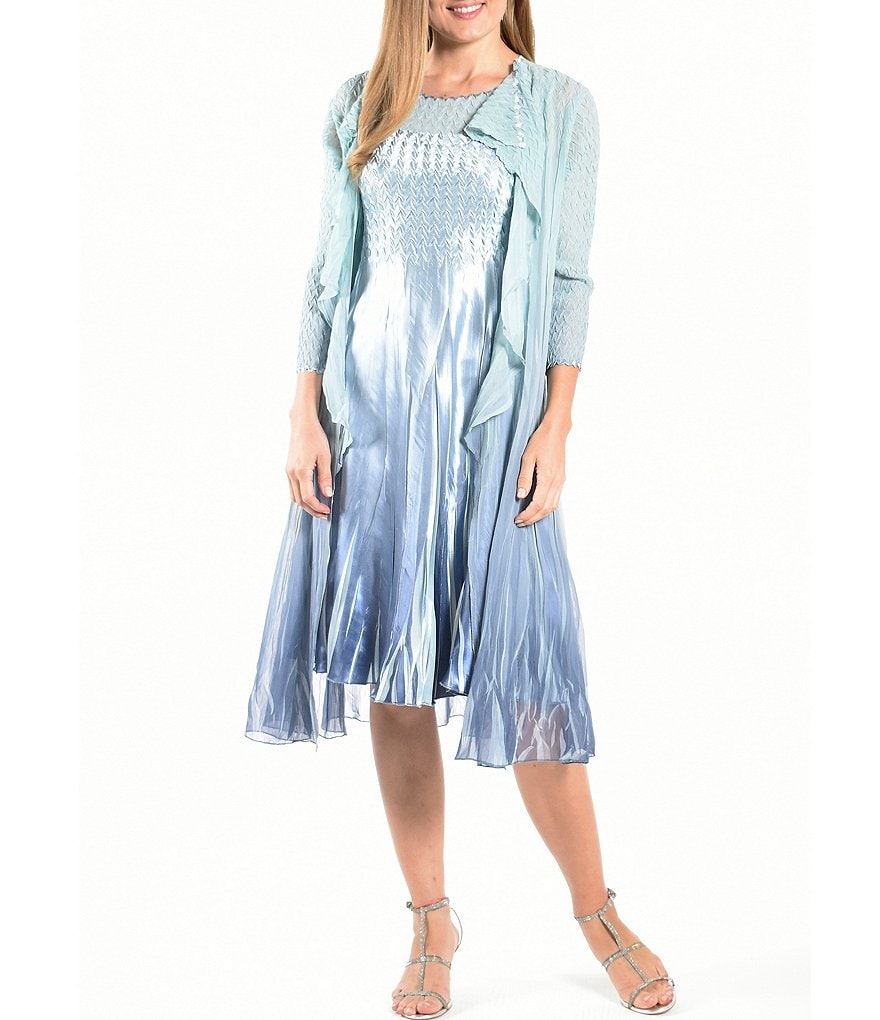 Komarov Ombre Cascade Duster Jacket Dress