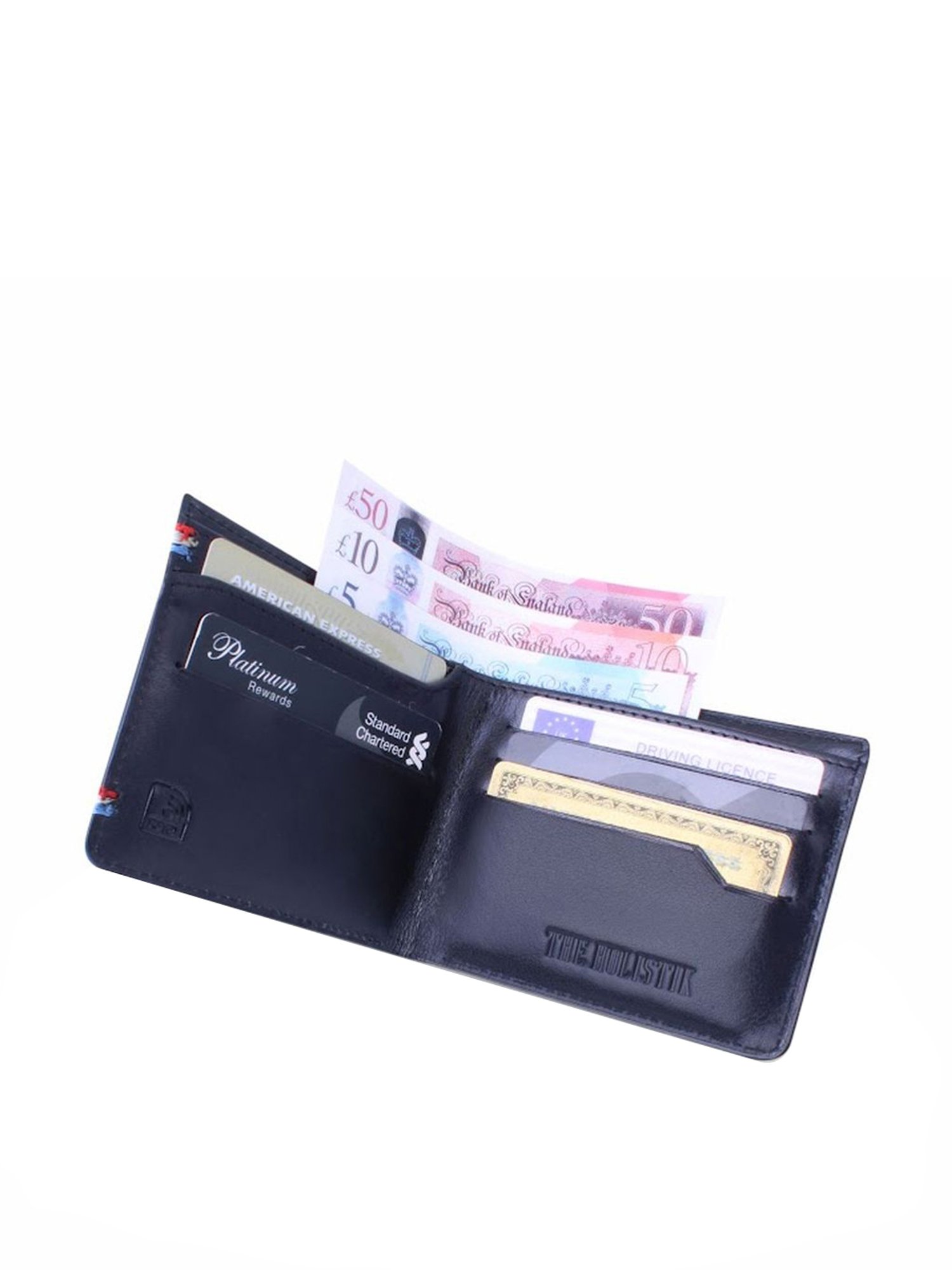 THE HOLISTIK Sterling Black Casual Leather Bi-Fold Wallet for Men