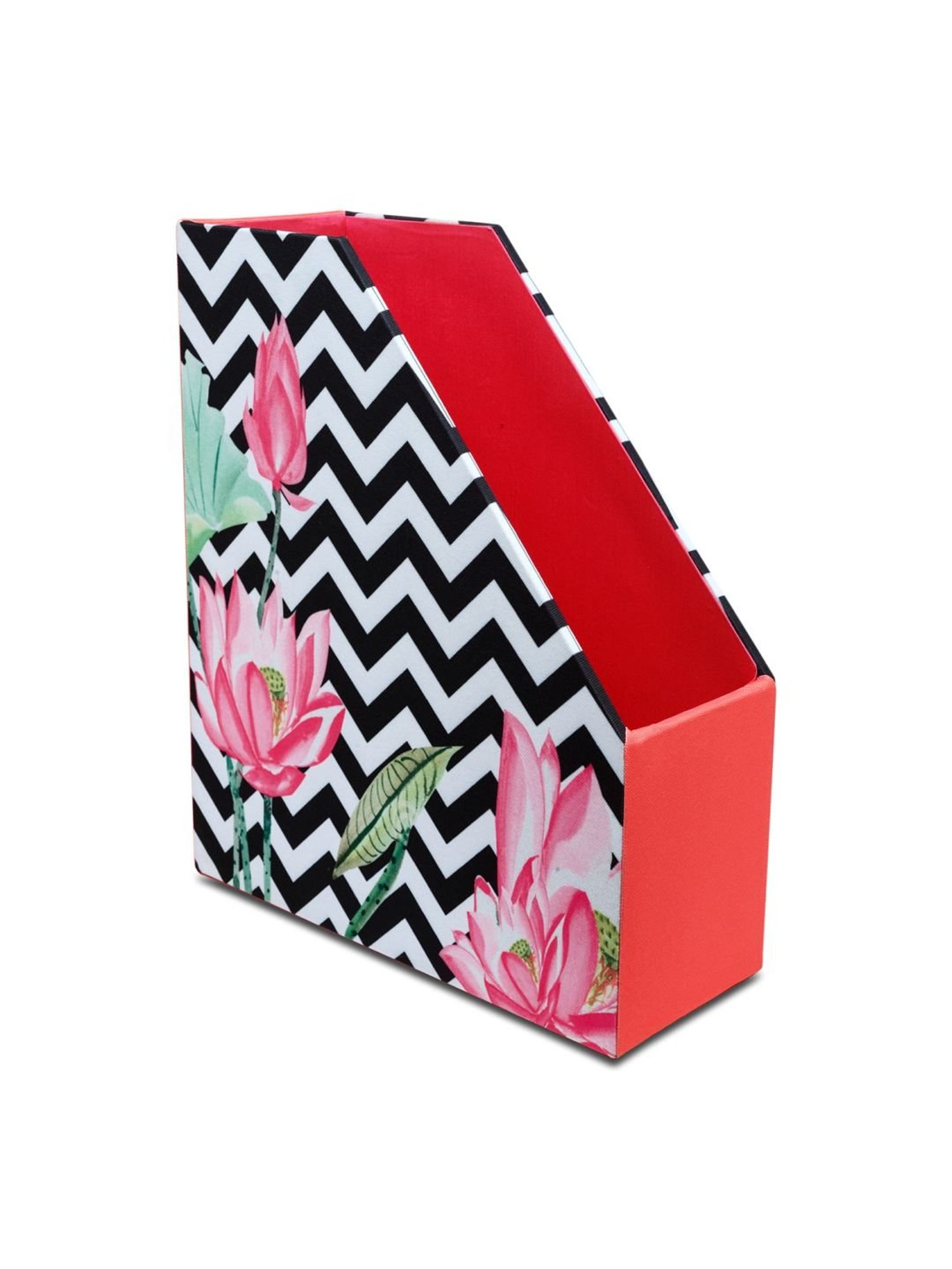 SEJ by Nisha Gupta White & Black Magazine Rack - Set of 1