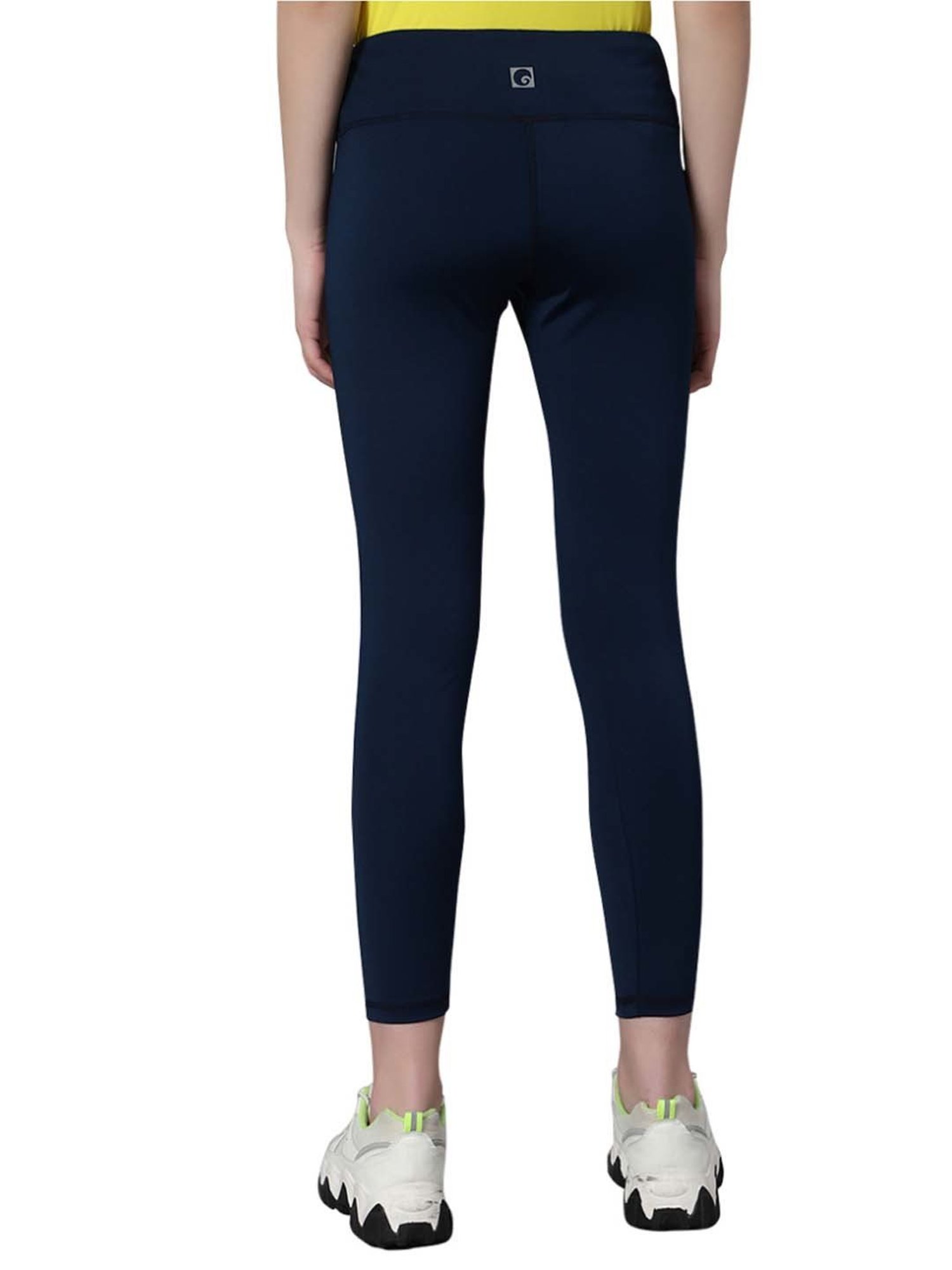 Omtex Blue Mid Rise Sports Tights