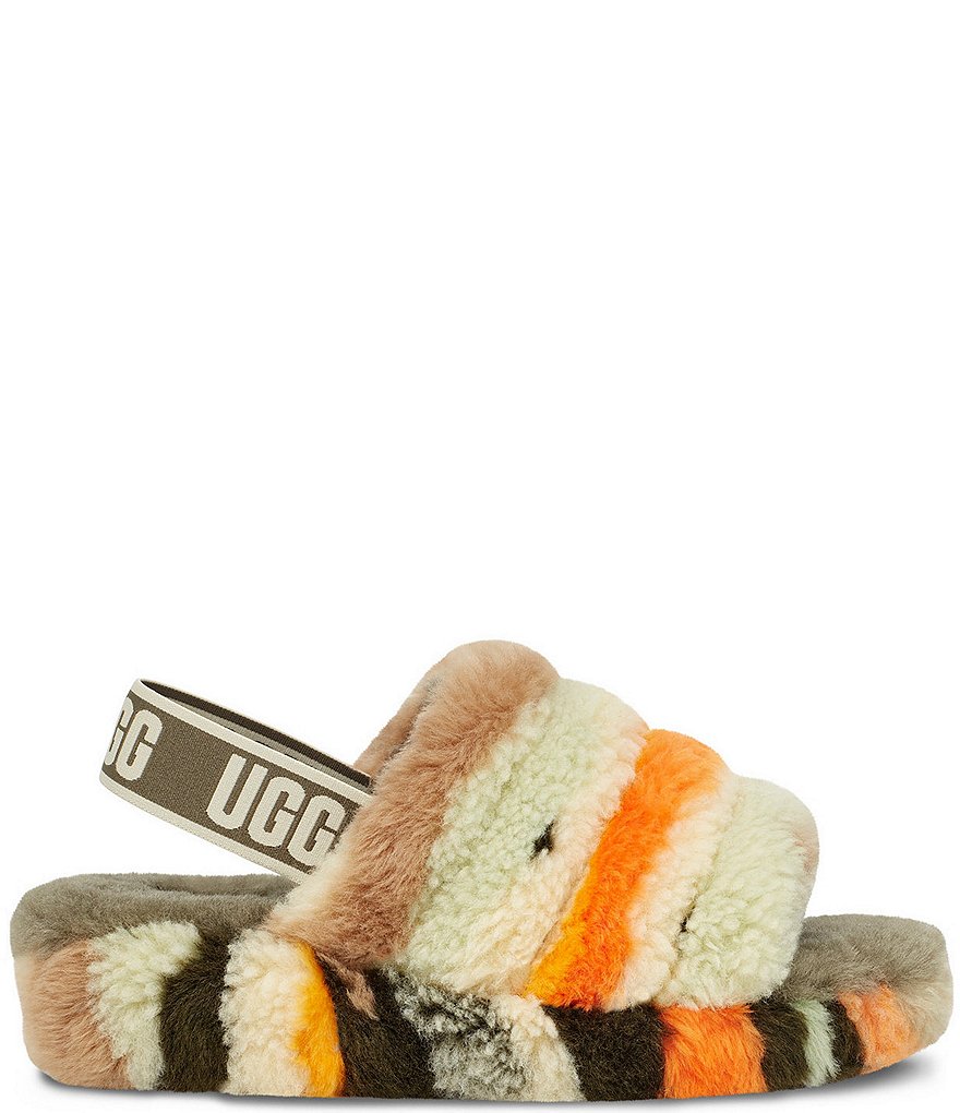 UGG&reg; Fluff Yeah Cali Collage Faux Shearling Slides