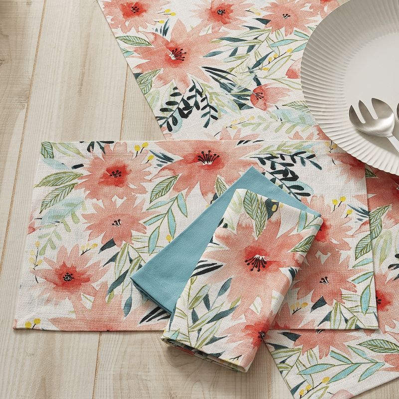 Split P Tropical Drift Placemat Set - Pink