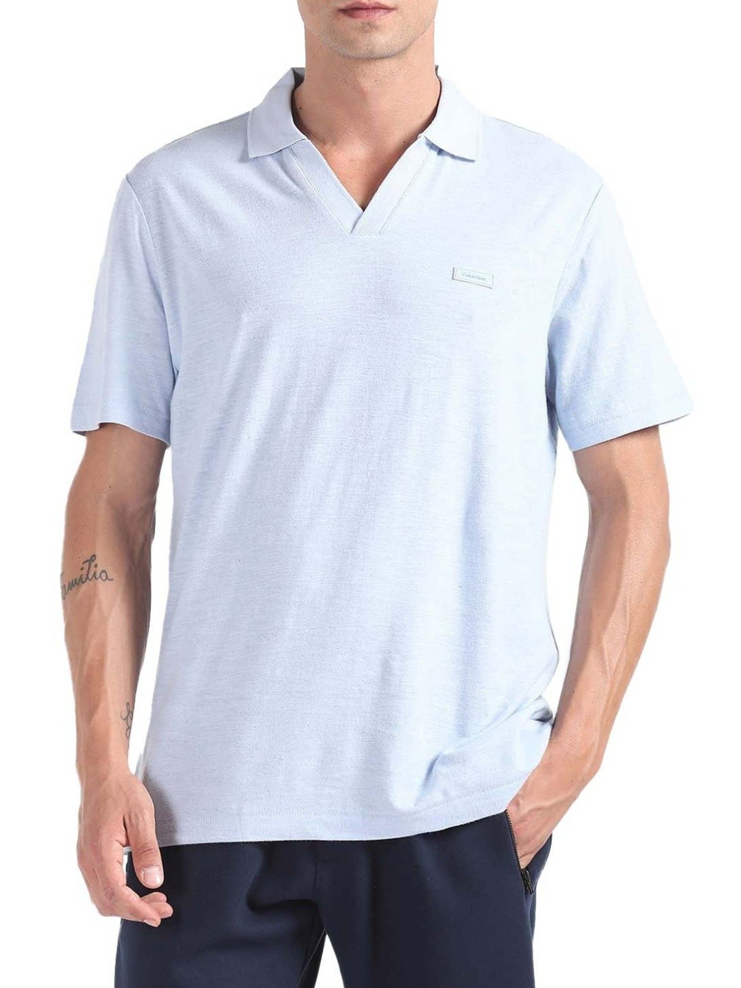 Calvin Klein Jeans Kentucky Blue Regular Fit Polo T-Shirt